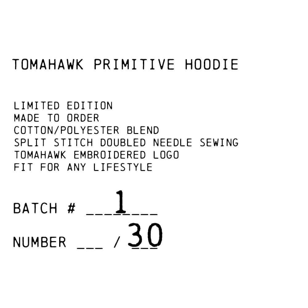 The Primitive Hoodie "Graphite" Batch #0001